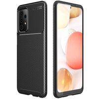 imoshion Carbon Softcase Backcover Samsung Galaxy A52(s) (5G/4G) - Zwart