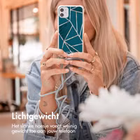 imoshion Design hoesje met koord Apple iPhone 15 Pro Max - Petrol Green Graphic