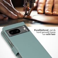 Selencia Echt Leren Bookcase Google Pixel 8 - Air Blue