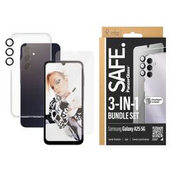 SAFE by PanzerGlass Safe 3-in-1 pack - Hoesje + screenprotector + camera protector Samsung Galaxy A25 (5G) - Transparant