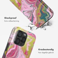 Selencia Vivid Tough Backcover met MagSafe iPhone 15 Pro - Marble Pink