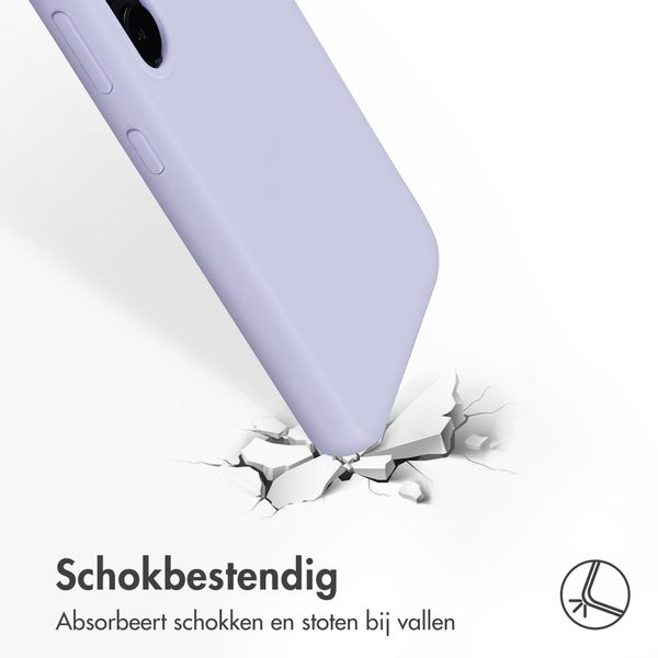 Accezz Liquid Silicone Backcover Samsung Galaxy S23 - Paars