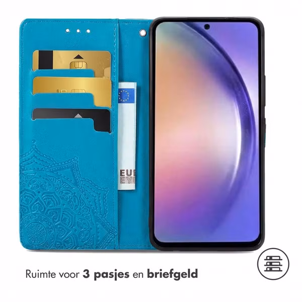 imoshion Mandala Bookcase Samsung Galaxy A55 - Turquoise