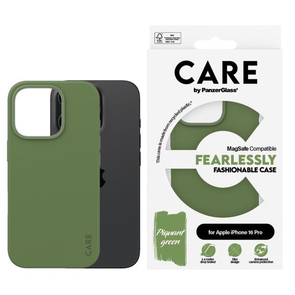 CARE by PanzerGlass Fashion Backcover MagSafe iPhone 16 Pro - Groen