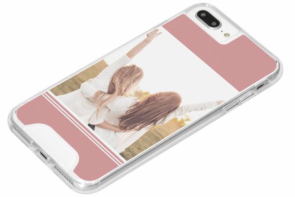 Ontwerp je iPhone 7 Plus / 8 plus Xtreme hardcase hoesje - Transparant