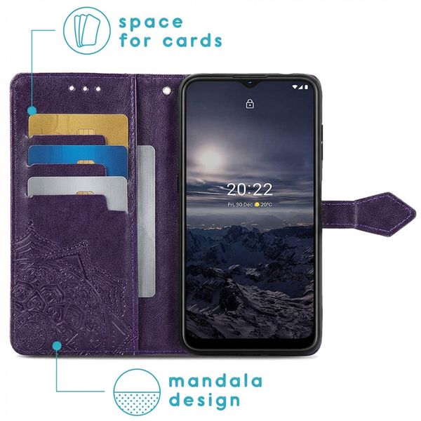 imoshion Mandala Bookcase Nokia G11 / G21 - Paars