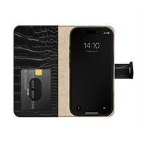 iDeal of Sweden Magnet Wallet+ Bookcase Apple iPhone 18 Pro Max / 17 Pro Max - Black Croco