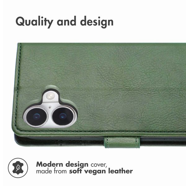 imoshion Luxury Bookcase Apple iPhone 16 - Green