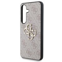 Guess 4G Metal Logo Backcover Samsung Galaxy S25 - Roze
