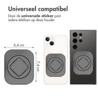 Accezz EasyLock telefoonhouder auto - Ventilatierooster - Universeel - 360 graden draaibaar - Zwart