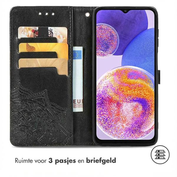 imoshion Mandala Bookcase Samsung Galaxy A23 (5G) - Zwart