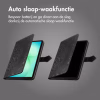 imoshion Mandala Bookcase Samsung Galaxy Tab A11 Plus - Zwart