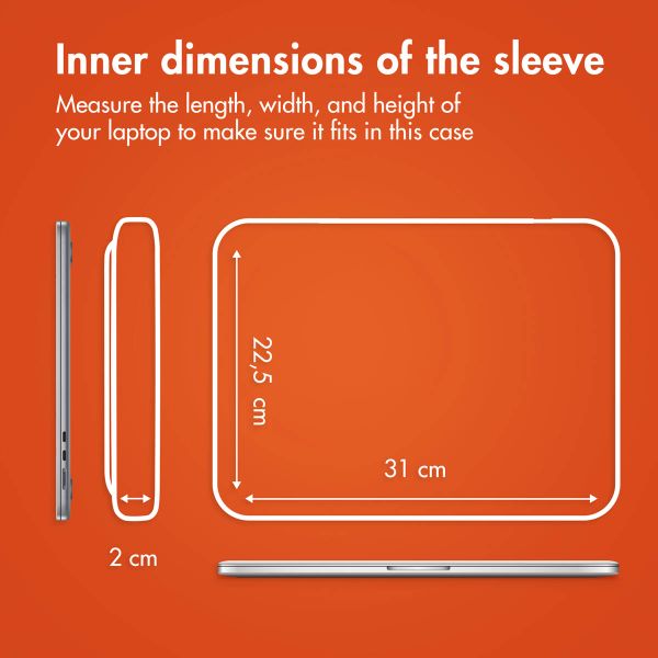imoshion Laptop sleeve with storage pocket 13 inch - Petrol Green