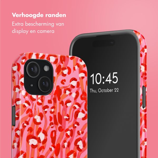 Selencia Vivid Tough Backcover met MagSafe iPhone 15 - Wild Spots Lipstick