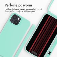 imoshion Siliconen hoesje met koord Apple iPhone 15 - Mintgroen