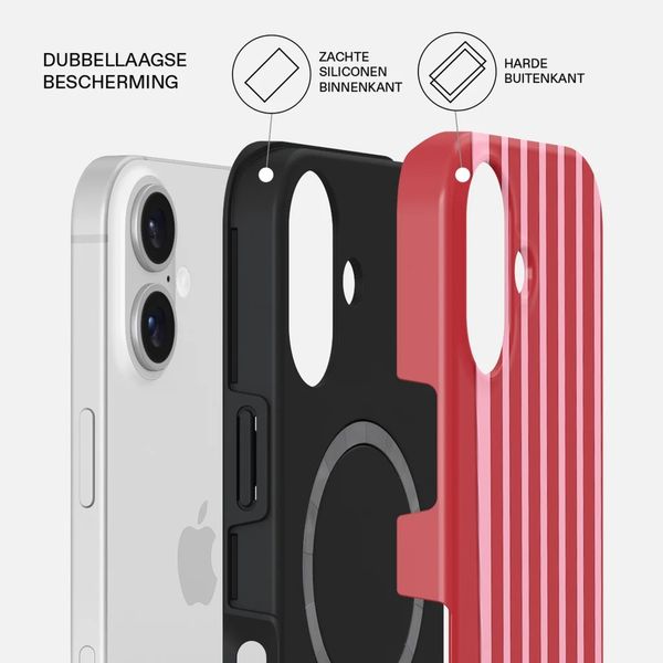 Burga Tough Backcover MagSafe Apple iPhone 16 - Strawberry Jam
