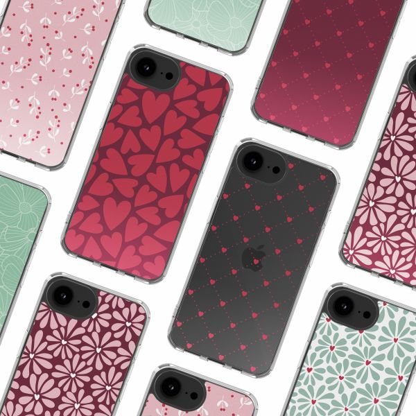 imoshion Design hoesje Apple iPhone 16e - Hearty Coral Dust