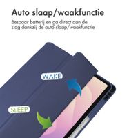 imoshion Trifold Hardcase Bookcase Samsung Galaxy Tab S11 - Donkerblauw