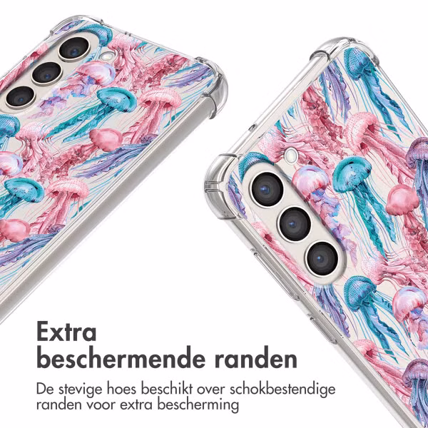 imoshion Design hoesje met koord Samsung Galaxy S23 - Jellyfish Watercolor