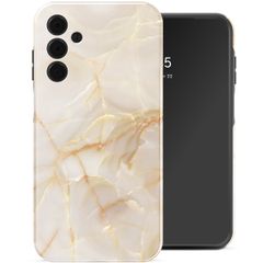 Selencia Vivid Tough Backcover Samsung Galaxy A15 - Golden Beige Marble