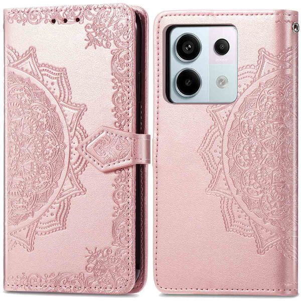 imoshion Mandala Bookcase Xiaomi Redmi Note 13 Pro (5G) / Poco X6 - Rosé Goud