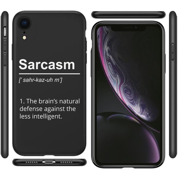 imoshion Design hoesje iPhone Xr - Quote - Zwart