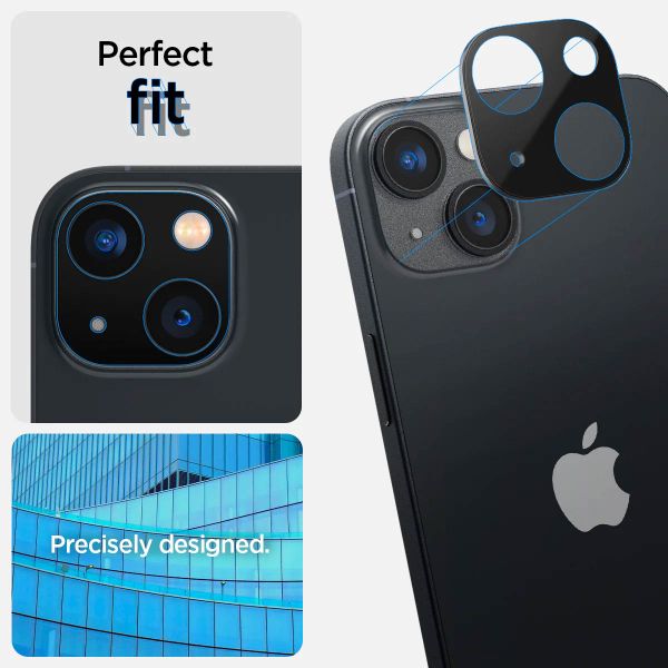 Spigen GLAStR Camera Protector Glas 2 Pack Apple iPhone 14 / 14 Plus - Zwart