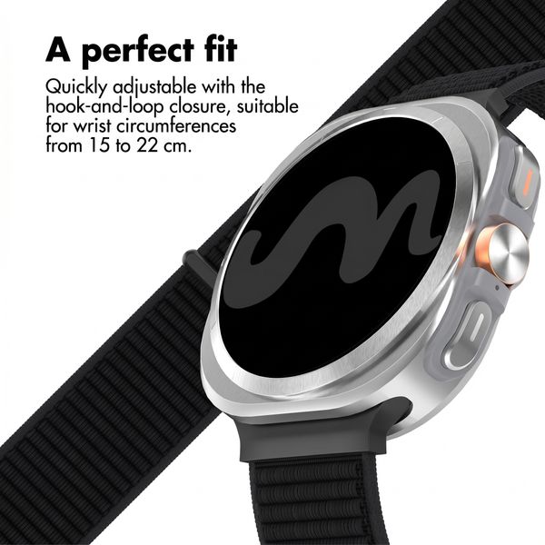 imoshion Nylon Strap Samsung Galaxy Watch Ultra 2 (2026) / Ultra (2024/2025) - Black