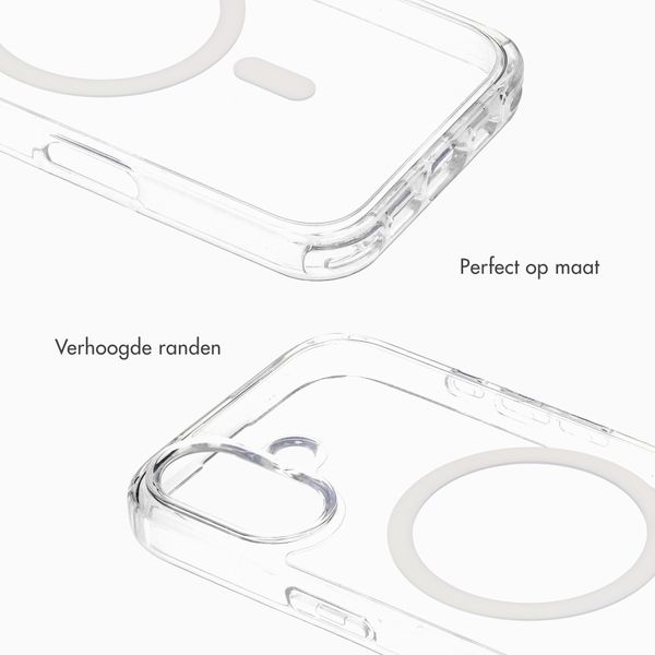 Selencia Rivièra MagSafe Backcover met afneembare haakjes Apple iPhone 17 - Transparant