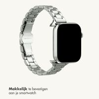 Selencia Slim Steel schakelbandje Apple Watch | 38/40/41/42 mm - Zilver