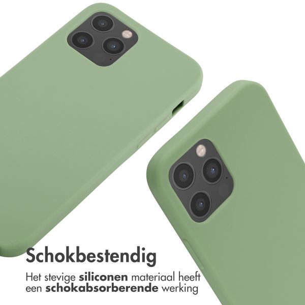 imoshion Siliconen hoesje met koord iPhone 12 (Pro) - Groen