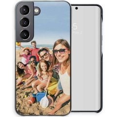 Ontwerp je eigen Samsung Galaxy S22 hardcase hoesje - Zwart