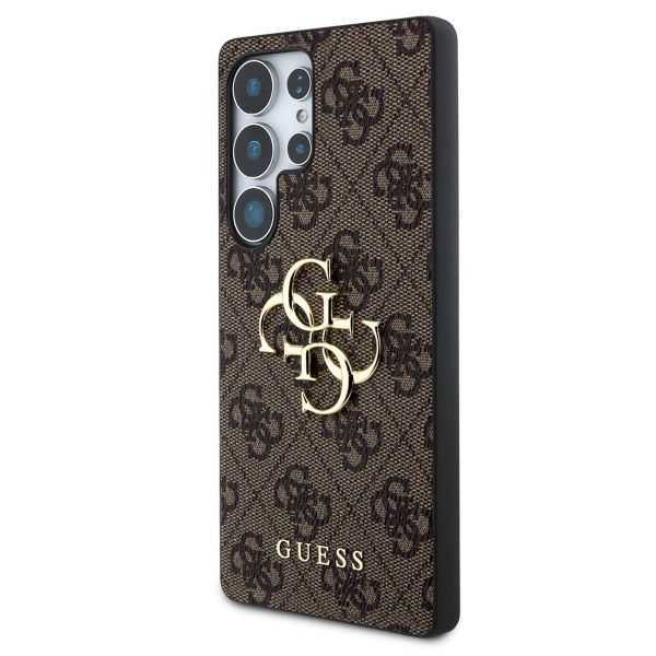 Guess 4G Metal Logo Backcover Samsung Galaxy S25 Ultra - Bruin