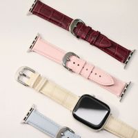 Burga Genuine Leather Band Apple Watch | 38/40/41/42 mm - Mobwife / Silver