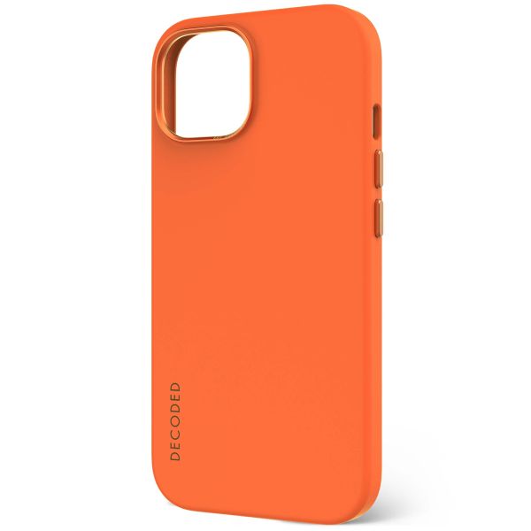 Decoded Silicone Backcover MagSafe iPhone 15 - Oranje