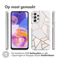 imoshion Design hoesje Samsung Galaxy A23 (5G) - Grafisch Koper / Wit