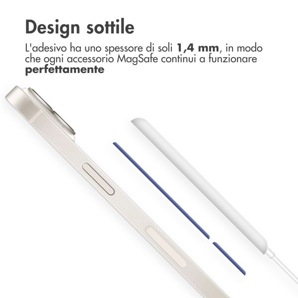 imoshion MagSafe sticker met installatiehulp - Donkerblauw