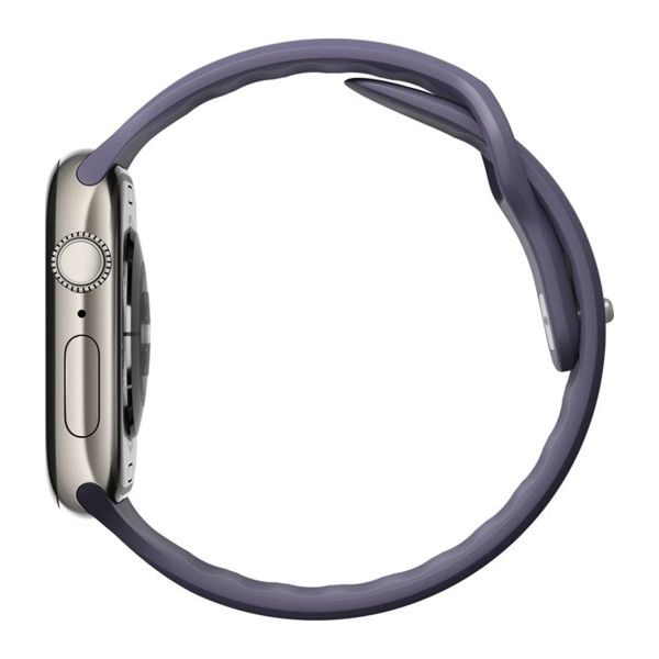 Nomad Tempo siliconen band Apple Watch Series 1 t/m 11 / SE / Ultra (44/45/46/49 mm) - Wide fit - Purple