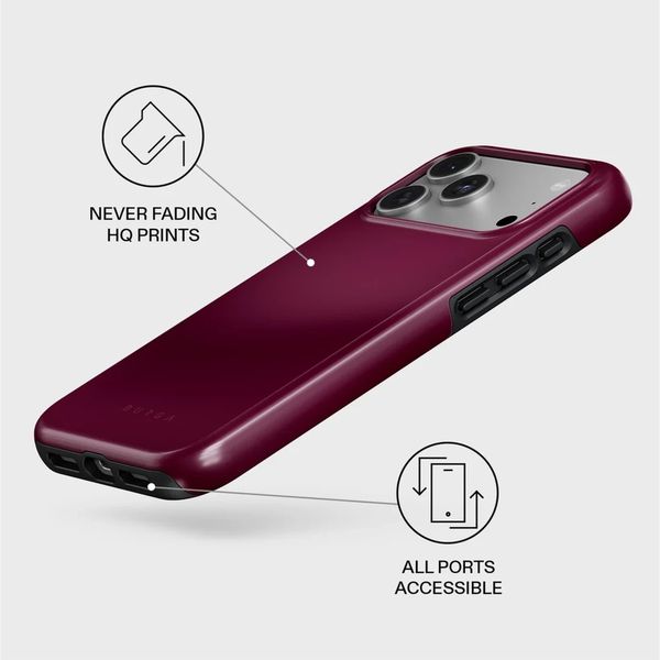 Burga Tough Backcover MagSafe Apple iPhone 17 Pro Max - Dark Cherry