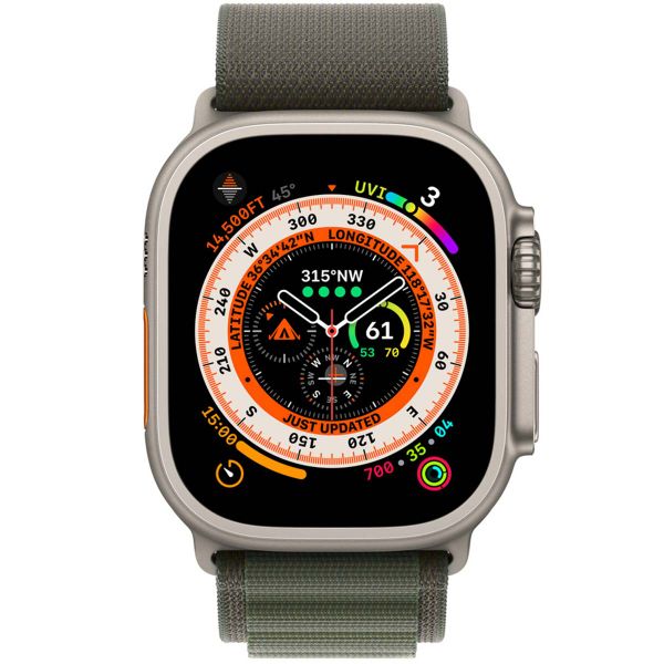 Apple Alpine Loop Band Apple Watch Series 1 - 11 / SE / Ultra (44/45/46/49 mm) - Maat M - Green
