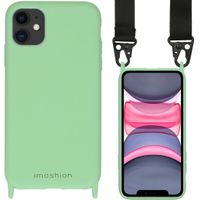 imoshion Color Backcover met koord - Nylon Strap iPhone 11 - Groen