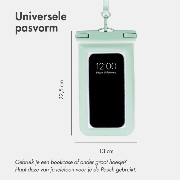 imoshion Floating Waterproof Pouch - Universeel waterdicht telefoonhoesje - Mint Groen