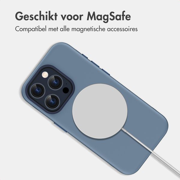 imoshion Color Backcover met Thin MagSafe Ring Apple iPhone 15 Pro - Donkerblauw