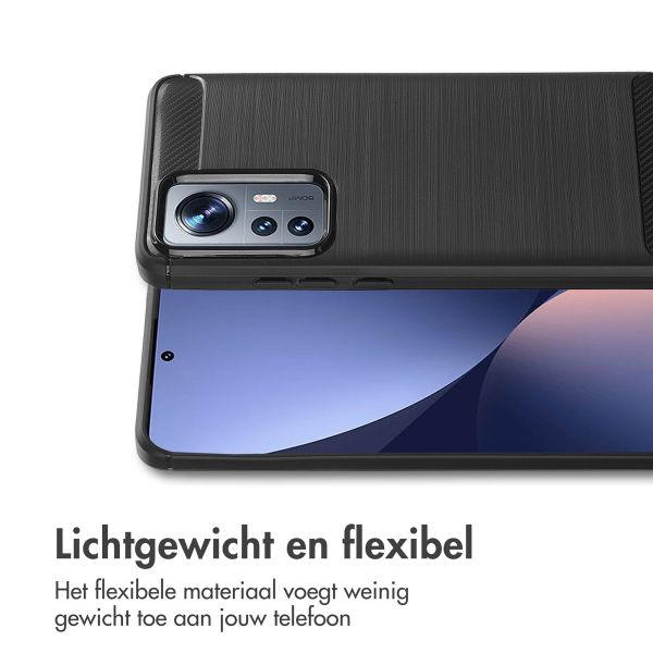 imoshion Brushed Backcover Xiaomi 12 / 12X - Zwart