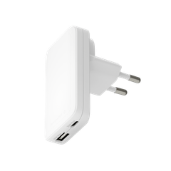 dbramante1928 Re-charge Pro Slim Oplader USB-C 30W en USB-A 30W - Wit