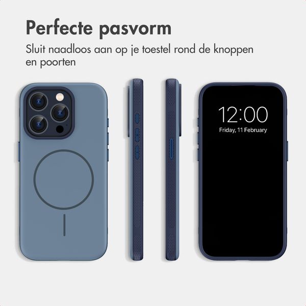 imoshion Color Backcover met Thin MagSafe Ring Apple iPhone 15 Pro - Donkerblauw