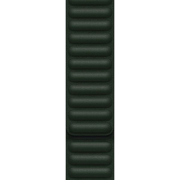 Apple Leather Link Apple Watch Series 1-10 / SE / Ultra (2) - 42/44/45/46/49 mm - Maat S/M - Sequoia Green