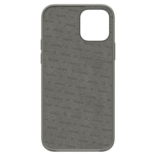 Valenta Luxe Leather Backcover iPhone 13 Mini - Grijs