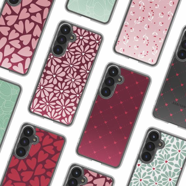 imoshion Design hoesje Samsung Galaxy S24 FE - Bloom Love Blush