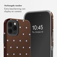 Selencia Vivid Backcover Apple iPhone 12 (Pro) - Happy Dots Chocolate
